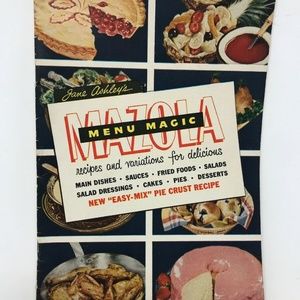 1951 MAZOLA MENU MAGIC COOK BOOK MAIN DISHES